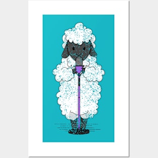 Vintage Ewe Rock - Singer Sheep Posters and Art